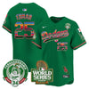Men's Dodgers Mexico Fernando Valenzuela & 2024 World Series Patch Vapor Premier Limited Jersey - All Stitched