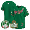 Men's Dodgers Mexico Fernando Valenzuela & 2024 World Series Patch Vapor Premier Limited Jersey - All Stitched
