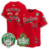 Men's Dodgers Mexico Fernando Valenzuela & 2024 World Series Patch Vapor Premier Limited Jersey - All Stitched