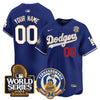 Dodgers Fernando Valenzuela & 2024 World Series Patch Vapor Premier Limited Custom Jersey - All Stitched