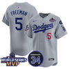 Freddie Freeman Los Angeles Dodgers 2024 World Series Champions MVP Gray Jersey - All Stitched