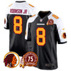 Men's Washington Redskins 75th Patch Throwback Game Jersey - All Stitched