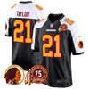 Men's Washington Redskins 75th Patch Throwback Game Jersey - All Stitched