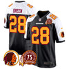 Men's Washington Redskins 75th Patch Throwback Game Jersey - All Stitched