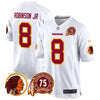 Men's Washington Redskins 75th Patch Throwback Game Jersey - All Stitched