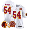 Men's Washington Redskins 75th Patch Throwback Game Jersey - All Stitched