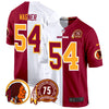 Men's Washington Redskins 75th Patch Throwback Game Jersey - All Stitched