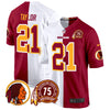 Men's Washington Redskins 75th Patch Throwback Game Jersey - All Stitched