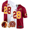 Men's Washington Redskins 75th Patch Throwback Game Jersey - All Stitched
