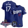 Men's Dodgers 2024 World Series Champions Patch Vapor Premier Elite Jersey V2 - All Stitched