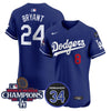 Men's Dodgers 2024 World Series Champions Patch Vapor Premier Elite Jersey V2 - All Stitched