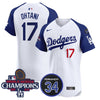 Men's Dodgers 2024 World Series Champions Patch Vapor Premier Elite Jersey V2 - All Stitched