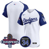 Men's Dodgers 2024 World Series Champions Patch Vapor Premier Elite Jersey V2 - All Stitched