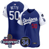 Men's Dodgers 2024 World Series Champions Patch Vapor Premier Elite Jersey V2 - All Stitched