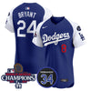 Men's Dodgers 2024 World Series Champions Patch Vapor Premier Elite Jersey V2 - All Stitched