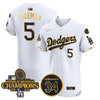 Men's Dodgers 2024 World Series Champions Patch Vapor Premier Elite Jersey V2 - All Stitched