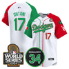 Men's Dodgers Mexico Fernando Memorial & 2024 World Series Patch Vapor Premier Limited Jersey V3 - All Stitched