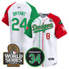 Men's Dodgers Mexico Fernando Memorial & 2024 World Series Patch Vapor Premier Limited Jersey V3 - All Stitched