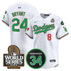 Men's Dodgers Mexico Fernando Memorial & 2024 World Series Patch Vapor Premier Limited Jersey V3 - All Stitched