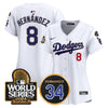 Women's Dodgers Fernando Memorial & 2024 World Series Patch Vapor Premier Limited Jersey - All Stitched