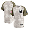 Men's New York Yankees 2025 Armed Forces Day Vapor Premier Limited Jersey - Stitched