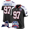 Men's New York Giants 100th Season & State Patch Vapor Limited Jersey - All Stitched