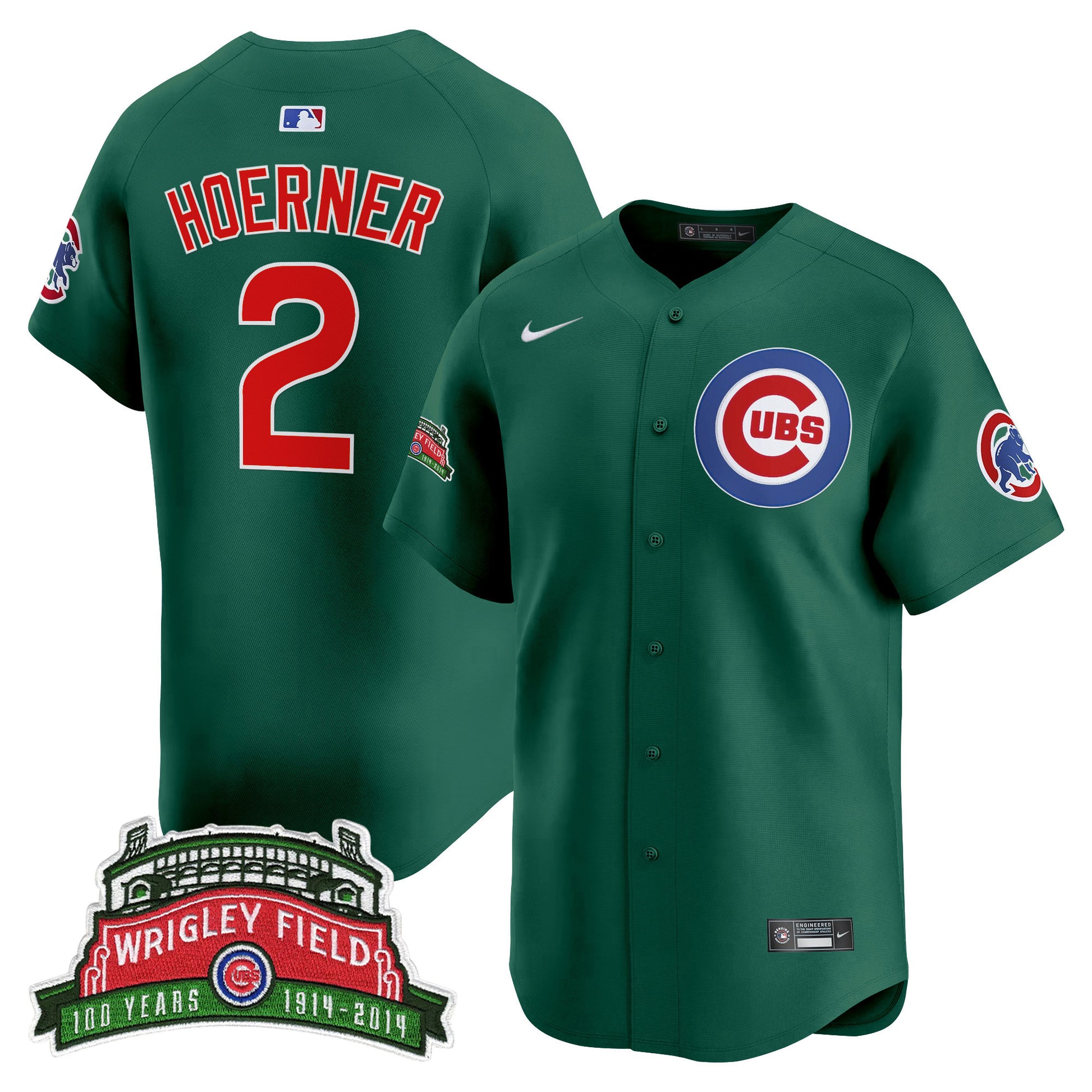 Men's Chicago Cubs Wrigley Field Style Vapor Premier Limited Jersey - All Stitched