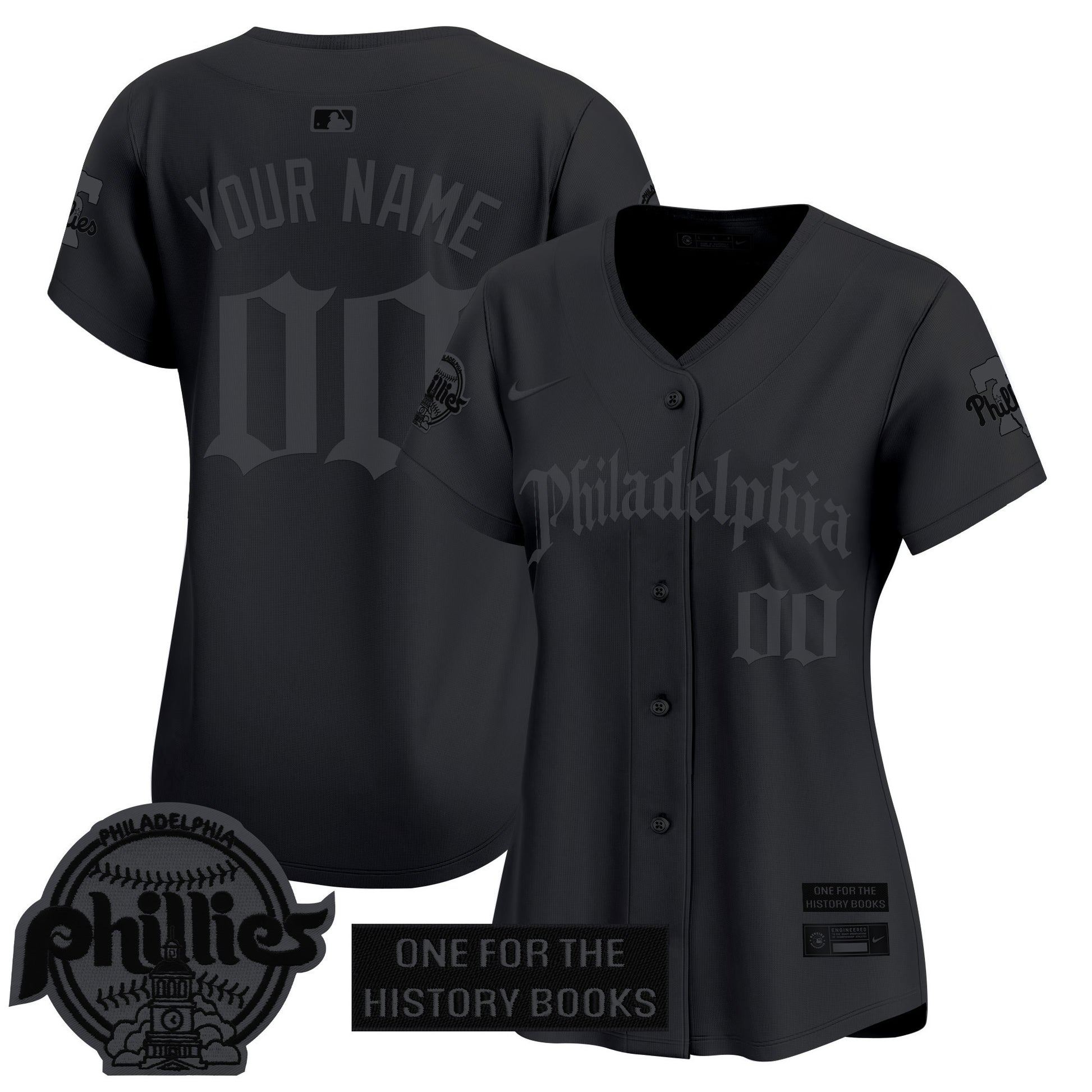 Phillies 'Retro Newspaper Edition' Vapor Premier Limited Custom Jersey - All Stitched