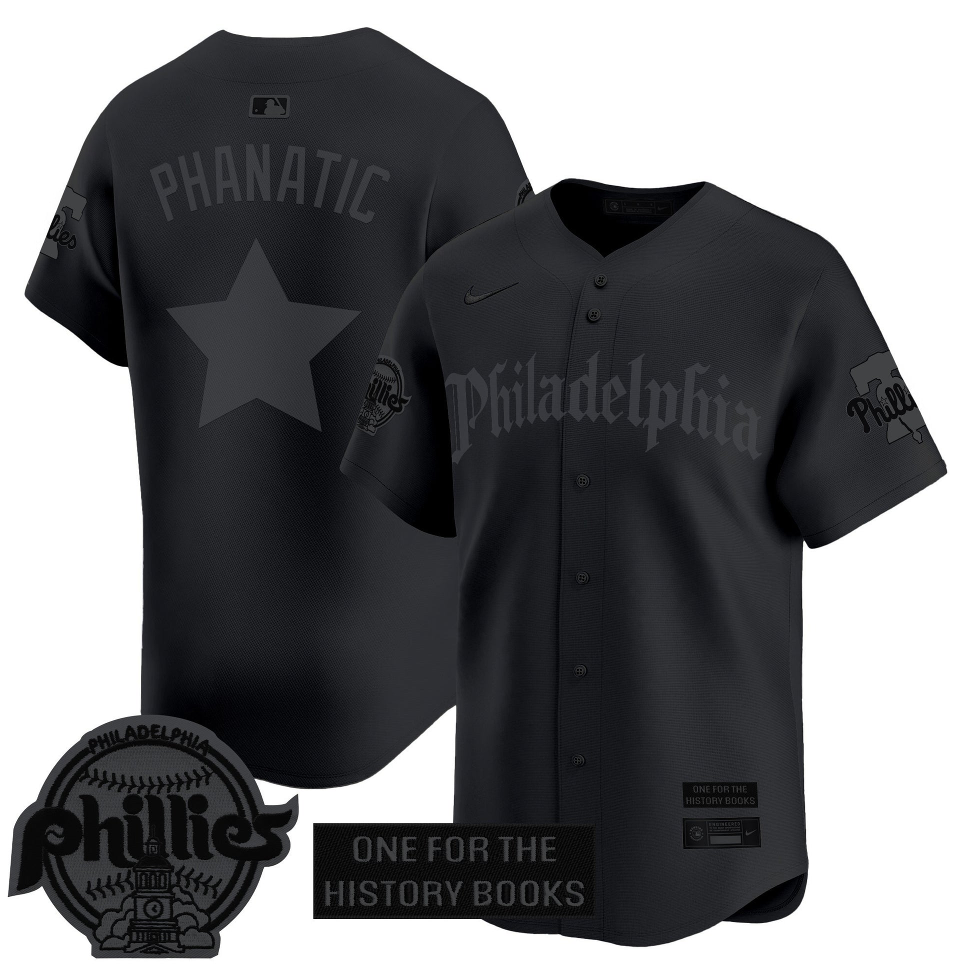 Men's Phillies 'Retro Newspaper Edition' Vapor Premier Limited Jersey - All Stitched