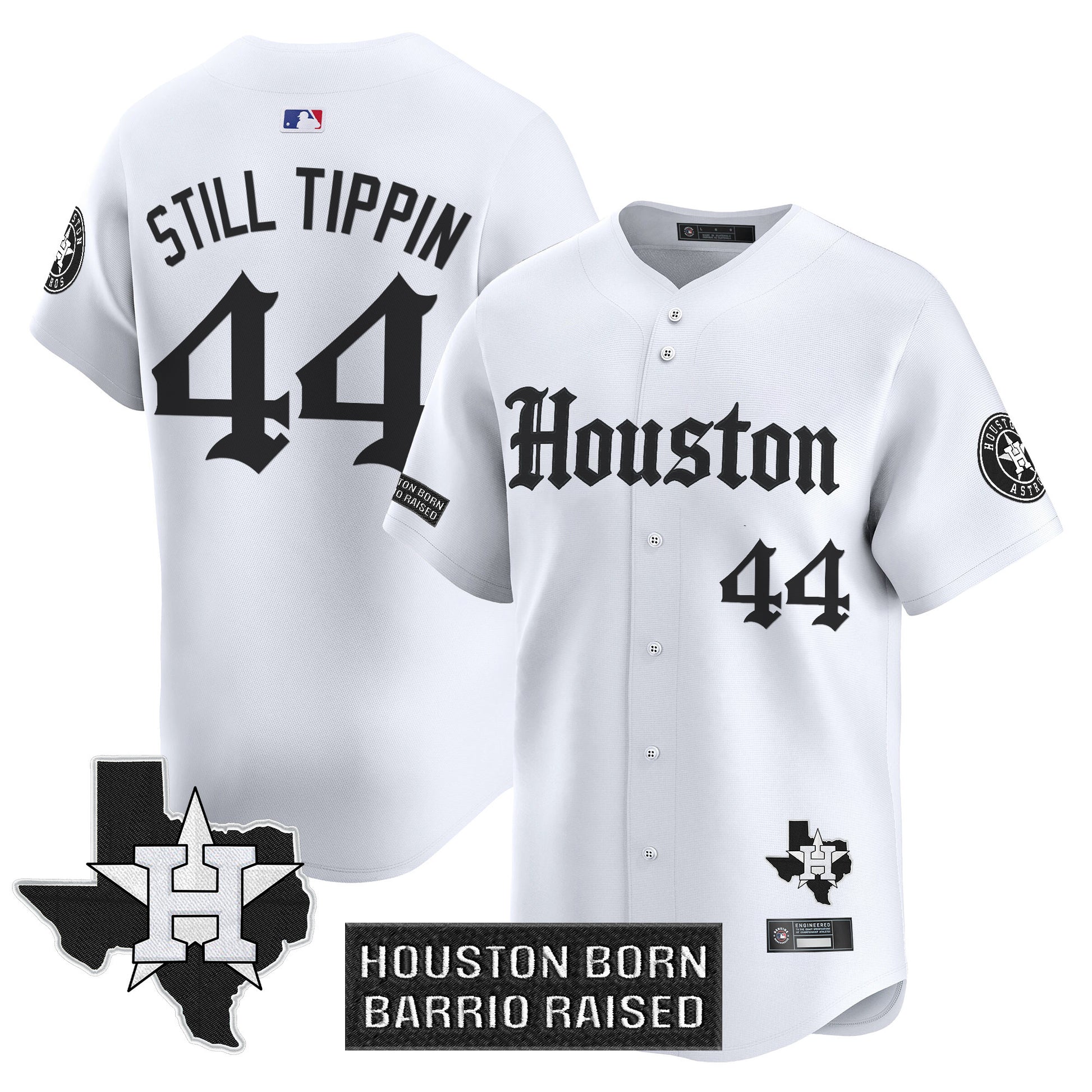 Men's Houston Astros 'Gothic Edition' Vapor Premier Limited Jersey V2 - All Stitched