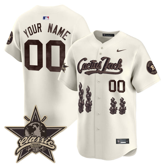 Houston Astros Cactus Jack 2025 Vapor Premier Limited Custom Jersey - All Stitched