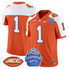 Men's Clemson Tigers 2024 ACC Championship Patch Vapor Limited Jersey - All Stitched