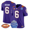 Men's Clemson Tigers 2024 ACC Championship Patch Vapor Limited Jersey - All Stitched