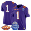 Men's Clemson Tigers 2024 ACC Championship Patch Vapor Limited Jersey - All Stitched