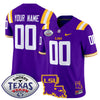 LSU Tigers 2024 Texas Bowl Patch Vapor Limited Custom Jersey - All Stitched