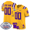 LSU Tigers 2024 Texas Bowl Patch Vapor Limited Custom Jersey - All Stitched