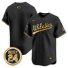 Men's Oakland Athletics Rickey Henderson Patch Vapor Premier Limited Jersey - All Stitched
