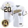 Men's Oakland Athletics Rickey Henderson Patch Vapor Premier Limited Jersey - All Stitched