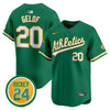 Men's Oakland Athletics Rickey Henderson Patch Vapor Premier Limited Jersey - All Stitched
