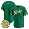 Men's Oakland Athletics Rickey Henderson Patch Vapor Premier Limited Jersey - All Stitched