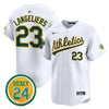 Men's Oakland Athletics Rickey Henderson Patch Vapor Premier Limited Jersey - All Stitched