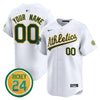 Oakland Athletics Rickey Henderson Patch Vapor Premier Limited Custom Jersey - All Stitched
