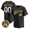 Oakland Athletics Rickey Henderson Patch Vapor Premier Limited Custom Jersey - All Stitched