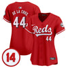 Women's Cincinnati Reds Pete Rose Patch Vapor Premier Limited Jersey - All Stitched