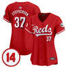 Women's Cincinnati Reds Pete Rose Patch Vapor Premier Limited Jersey - All Stitched