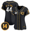 Women's Cincinnati Reds Pete Rose Patch Vapor Premier Limited Jersey - All Stitched