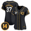 Women's Cincinnati Reds Pete Rose Patch Vapor Premier Limited Jersey - All Stitched