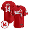 Men's Cincinnati Reds Pete Rose Patch Vapor Premier Limited Jersey - All Stitched