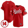 Men's Cincinnati Reds Pete Rose Patch Vapor Premier Limited Jersey - All Stitched