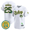 Men's Oakland Athletics Rickey Tribute style Vapor Premier Limited Jersey - All Stitched